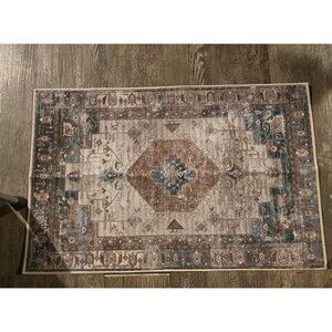 New Washable Indoor Doormat, Non Slip Retro Floor Mat 24" x 36" Area Rug